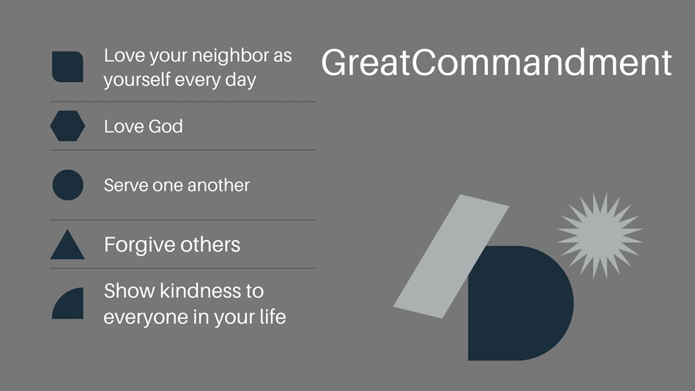 What is the Great Commandment for Christians?