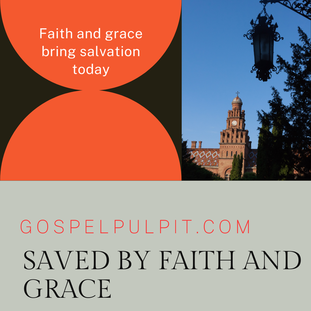 Christians believe that Salvation is by Grace through Faith